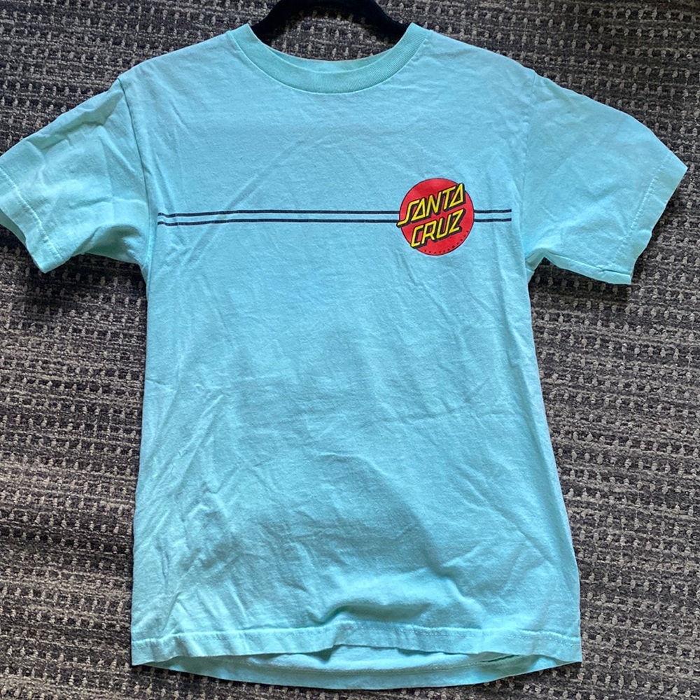 SANTA CRUZ blue small t shirt